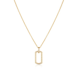 Malibu Sunday Dainty Gold Necklace – 18K Gold Plated Cable Chain with Sparkling Cubic Zirconia – Adjustable Women’s Necklace with Lobster Clasp – Elegant, Minimalist Jewelry for Everyday Wear