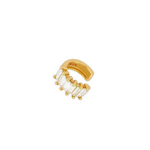 Whitley Ear Cuff – 18K Gold Plated Minimalist Clip-On with Zircon