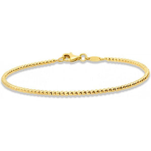 Malibu Sunday Taylor Gold Bracelet Set - 2mm Beaded Adjustable Bracelets for Women with 18K Gold Plated Brass - Elegant Women's Jewelry - Ideal Accessories for Women for Daily Wear & Special Occasions