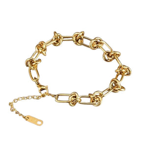 Chunky Gold Paperclip Bracelet