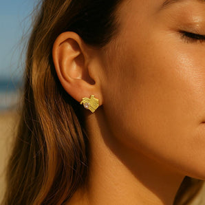 Malibu Sunday Chunky Heart Earrings