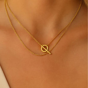 Double Chain Gold Necklace