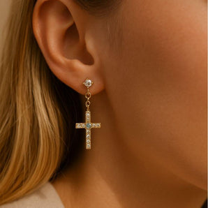 Golden Faith Twist Studs