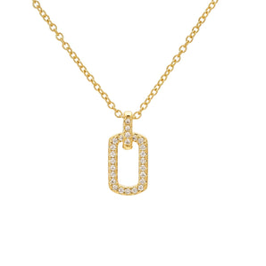 Malibu Sunday Dainty Necklace - 18K Gold Plating Jewelry for Women with Sparkling Stones - Cubic Zirconia Necklace Features an Adjustable Chain for Comfort - A Timeless Piece to Elevate Any Look