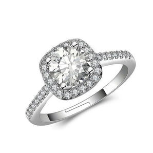 Statement Ring Chunky 3 Carat CZ Engagement Ring Adjustable Size 5-8