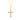 Malibu Sunday Cross Pendant Necklace, Pink CZ, 18k Gold Plated, 18-24 Inch Chain