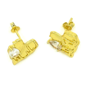 Malibu Sunday Chunky Heart Earrings