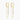 Gold Tassel Chain Small Hoop Dangle Earring - 18k Gold Plated Hoops Earrings, Zircon, Sterling Silver, Hoops Earrings for Women Non Tarnish Hypoallergenic