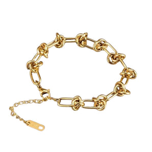 Malibu Sunday Paperclip Bracelet | Gold Chain Link Jewelry for Women | Chunky Chain Jewelry for Women | Statement Gold Accessory | Chunky Paperclip Bracelet