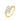 Malibu Sunday Adjustable Gold Open Ring with Geometric Zircon – 18k Plated