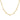 18K Gold Necklace – Adjustable Curb Chain with Cubic Zirconia Pendant, Dainty & Tarnish-Free