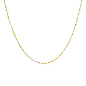 Malibu Sunday Dainty Beaded Necklace - Gold Plated Brass Chain - Women's Modern Beaded Necklace