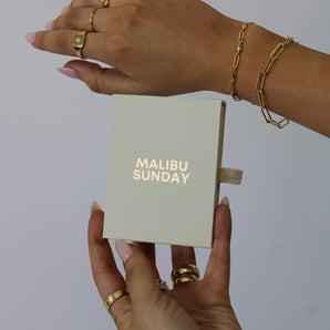 Malibu Sunday Squoval Hoop Earrings – 18k Gold Plated with Cubic Zirconia