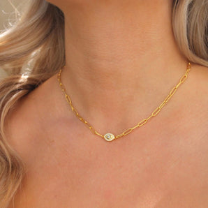 Malibu Sunday Evil Eye Necklaces - Evil Eye Necklace for Women - Evil Eye Charm - Dainty Evil Eye Necklaces - Versatile Evil Eyes Jewelry - Emerson Evil Eye Necklace