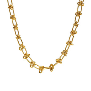 Malibu Sunday Chunky Paperclip Chain Necklace – 18k Gold Plated