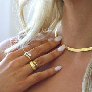Malibu Sunday 18K Gold Plated Chain Necklace – Elegant Adjustable Jewelry for Layering & Everyday Wear – Tarnish-Resistant Gold Chain for Women