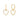 18K Gold Huggie Hoop Earrings for Women – Heart Huggie Hoop Earrings with Zircon Stones, Gold Plated Earrings, Dainty Heart Hoops, Gold Heart Dangle Earrings by Malibu