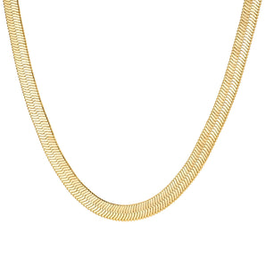 Malibu Sunday 18K Gold Plated Chain Necklace – Elegant Adjustable Jewelry for Layering & Everyday Wear – Tarnish-Resistant Gold Chain for Women