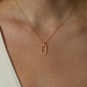 Malibu Sunday Dainty Necklace - 18K Gold Plating Jewelry for Women with Sparkling Stones - Cubic Zirconia Necklace Features an Adjustable Chain for Comfort - A Timeless Piece to Elevate Any Look