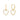 Heart Huggie Hoop Earrings – 18K Gold Plated Dainty Hoops with Zircon Stones for Women – Gold Heart Dangle Earrings by Malibu Sunday