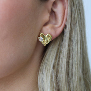 Malibu Sunday Chunky Heart Earrings