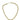 Malibu Sunday U-Shaped Necklace, Unisex, 18-24 Inches, Gold Plated Stainless Steel