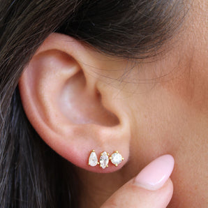 Skylar Stud Earring Set of 3 Pairs