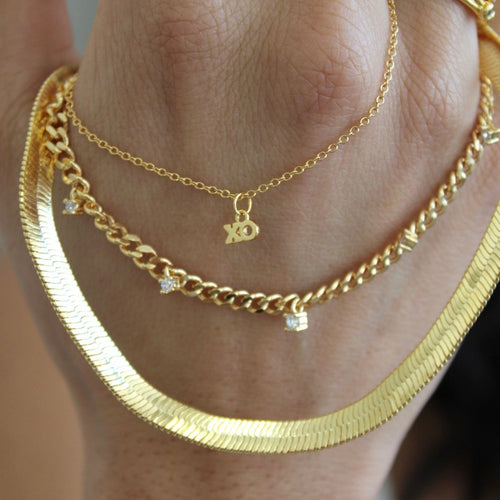 Emerson Thick Snake Chain Necklace - 18k Gold Plated Chains, Gold Chains