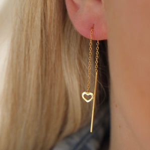 Heartly Chain Earrings