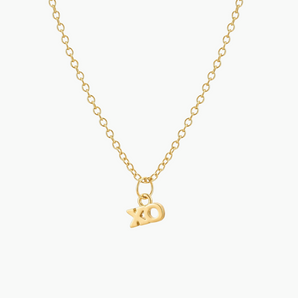 XO Necklace - Dainty 18k Gold Plated Necklace Adjustable Non Tarnish Hypoallergenic&nbsp;