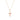 Malibu Sunday Cross Pendant Necklace, Pink CZ, 18k Gold Plated, 18-24 Inch Chain