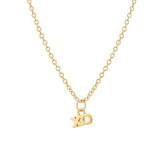 XO Necklace - Dainty 18k Gold Plated Necklace Adjustable Non Tarnish Hypoallergenic&nbsp;