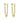 18k Gold Dangle Earrings for Women - Gold Plated Brass Diamond Earrings Layered Dangling with Tassels for Women Hypoallergenic Non Tarnish