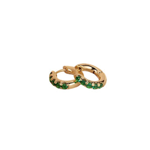 Malibu Sunday Emerald Hoop Earrings